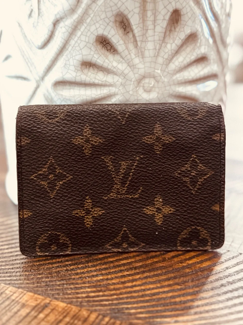 Louis Vuitton Monogram Porte 2 Cartes Vertical Pass Card Case/vintage